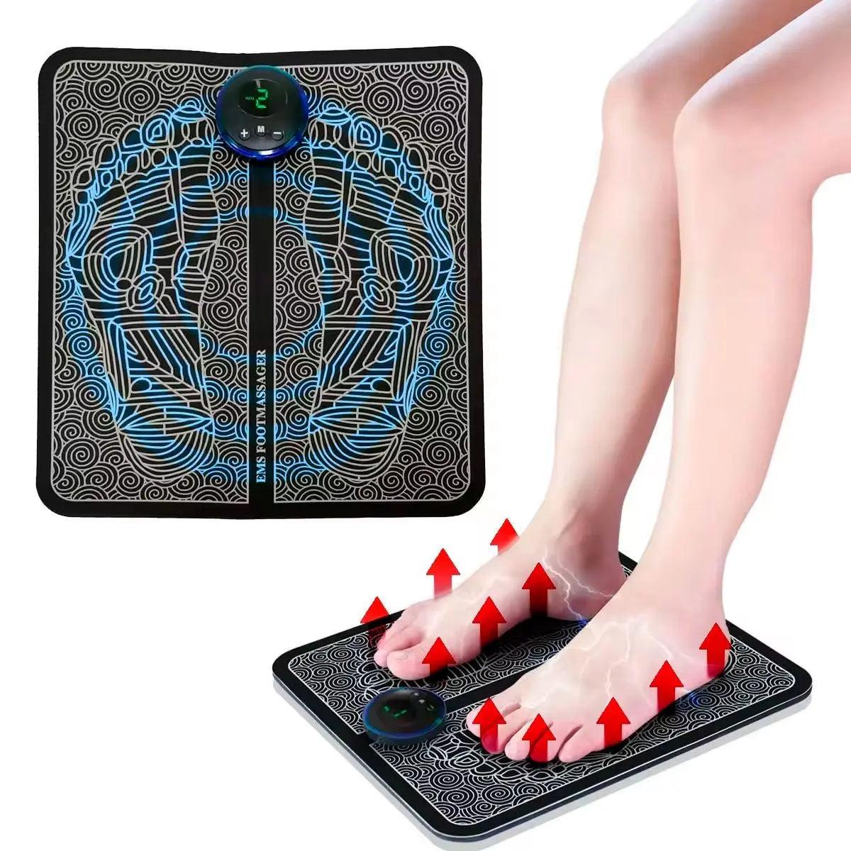 Tapete Masajeador de Pies Electroestimulador 👣👟 - Relajación Instantánea 💆♀️
