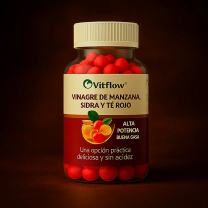 SlimGummies - Gomitas de Vinagre de Manzana con Té Rojo y Probióticos
