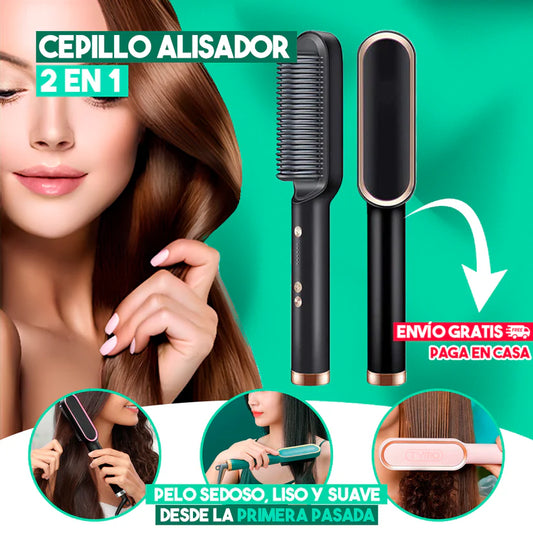Cepillo Alisador Cerámico 2 en 1 - 50% OFF