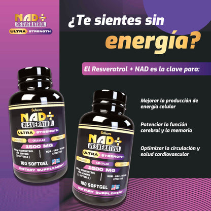 NAD + Resveratrol (X1 Sachet de Citrato de REGALO)