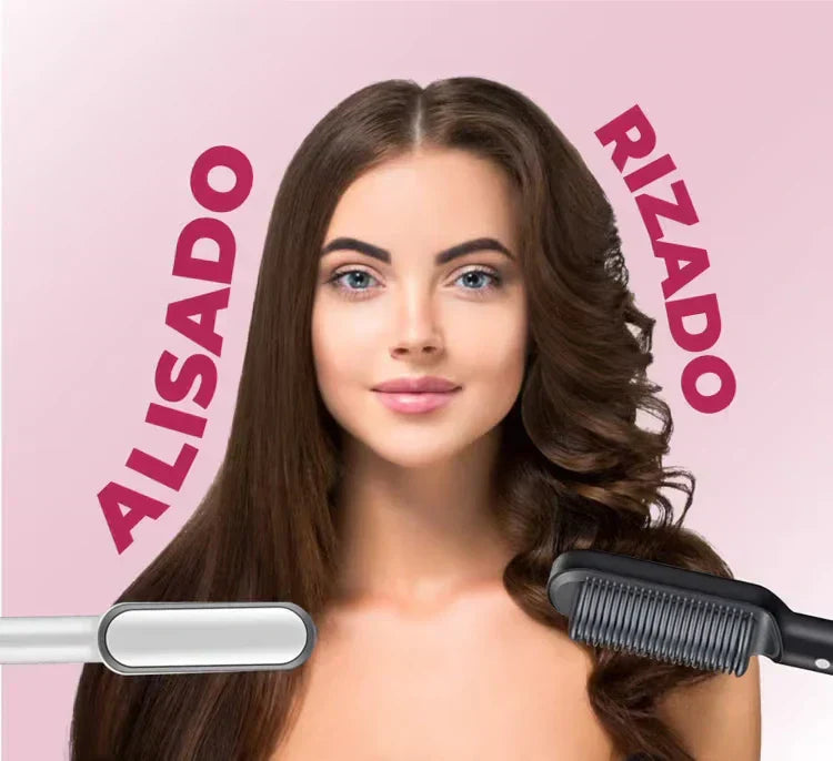 Cepillo Alisador Cerámico 2 en 1 - 50% OFF