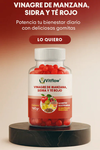 SlimGummies - Gomitas de Vinagre de Manzana con Té Rojo y Probióticos