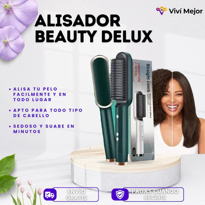 Cepillo Alisador Cerámico 2 en 1 - 50% OFF
