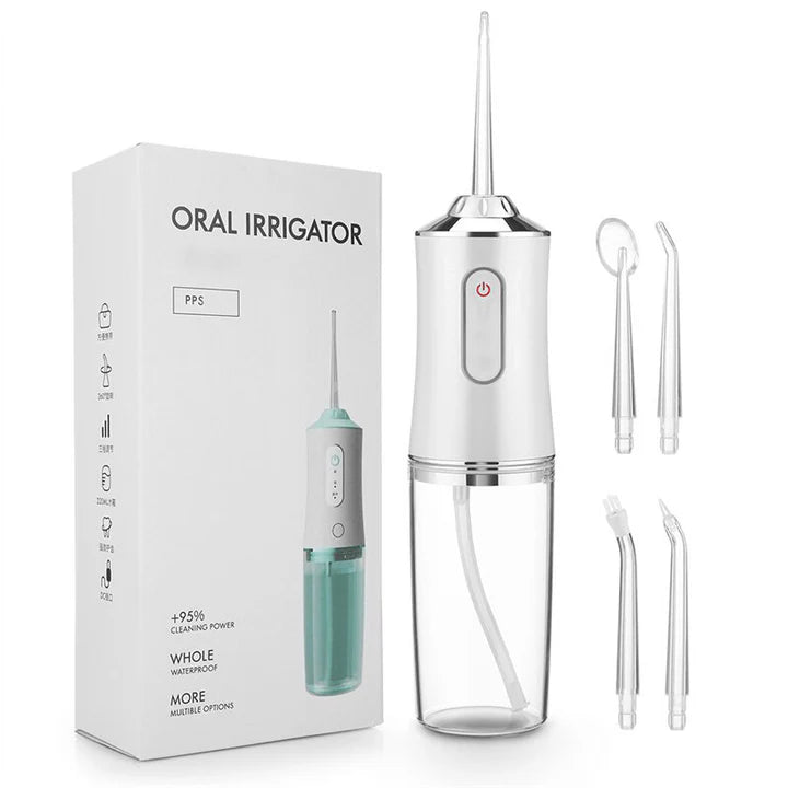 Irrigador Dental Portátil + 3 Boquillas de Regalo 🦷✨