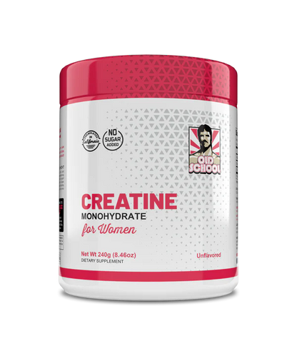 Creatina Old School para Mujeres – Más Energía, Más Fuerza, Más Resultados (240gr)